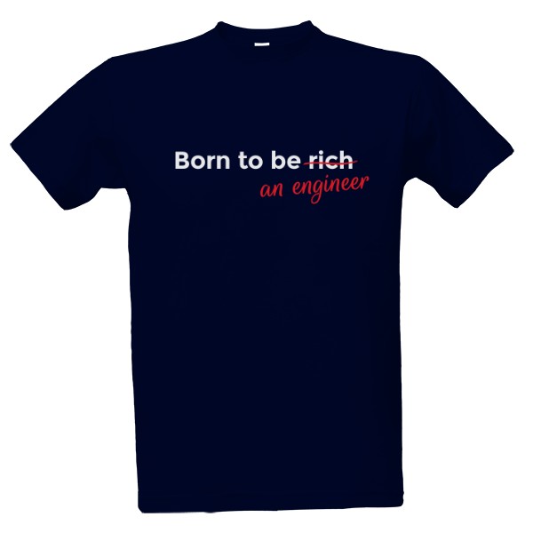 Tričko s potlačou Born to be - tmavé