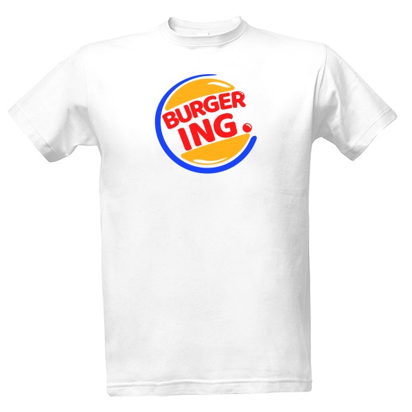 Tričko s potlačou Burger ING.