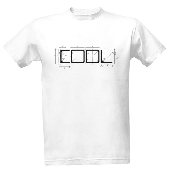 Tričko s potlačou COOL profily - světlé tričko