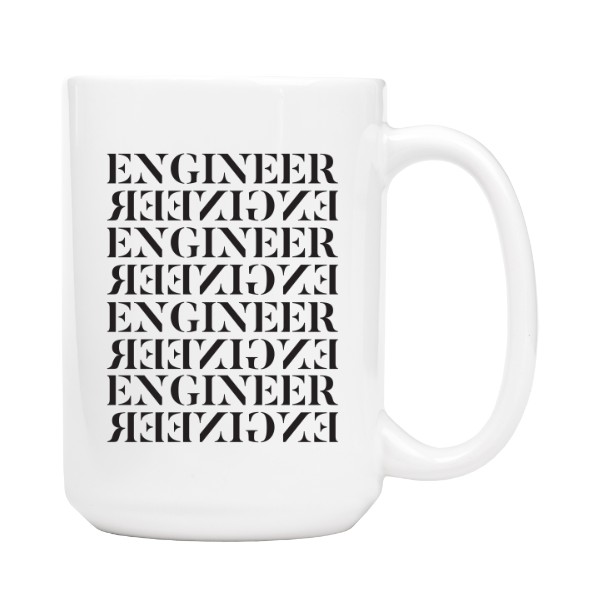 Hrnček velký s potlačou Engineer - designový hrnek